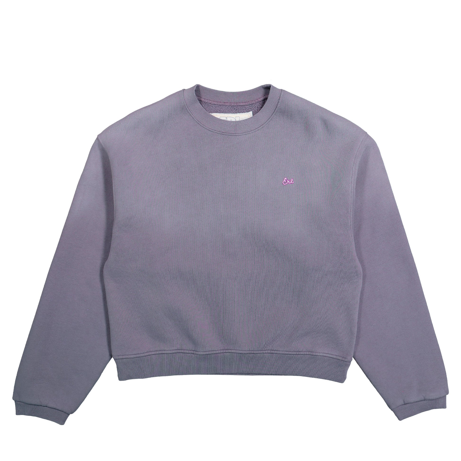 ERL Script Crewneck Knit Sweatshirt Purple  Sweatshirts ERL12T024-3 / Purple Detail View 1 | GATE
