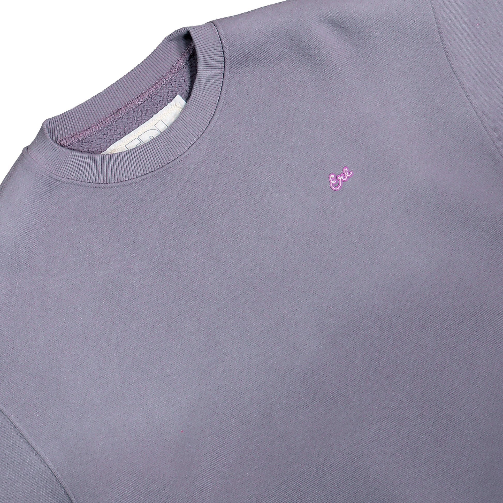 ERL Script Crewneck Knit Sweatshirt Purple  Sweatshirts ERL12T024-3 / Purple Detail View 3 | GATE
