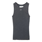 ERL Faded Black Knit Tank Top Faded Black  Tops ERL12T101-1 / Faded Black Detail View 1 | GATE
