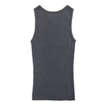ERL Faded Black Knit Tank Top Faded Black  Tops ERL12T101-1 / Faded Black Detail View 2 | GATE
