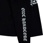 032c Hardcore Since 2001 Longsleeve Washed Black Longsleeves F25-URC-0251-050 Detail View 1 | Overkill
