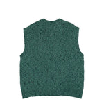 032c Selfie Vest Blue / Phosphor Green Knits F25-URK-0312-450 Close-up | Overkill

