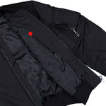 032c Suspicious Minds Bomber Jacket Black Jackets F25-URW-1912-000 Detail View 2 | Overkill

