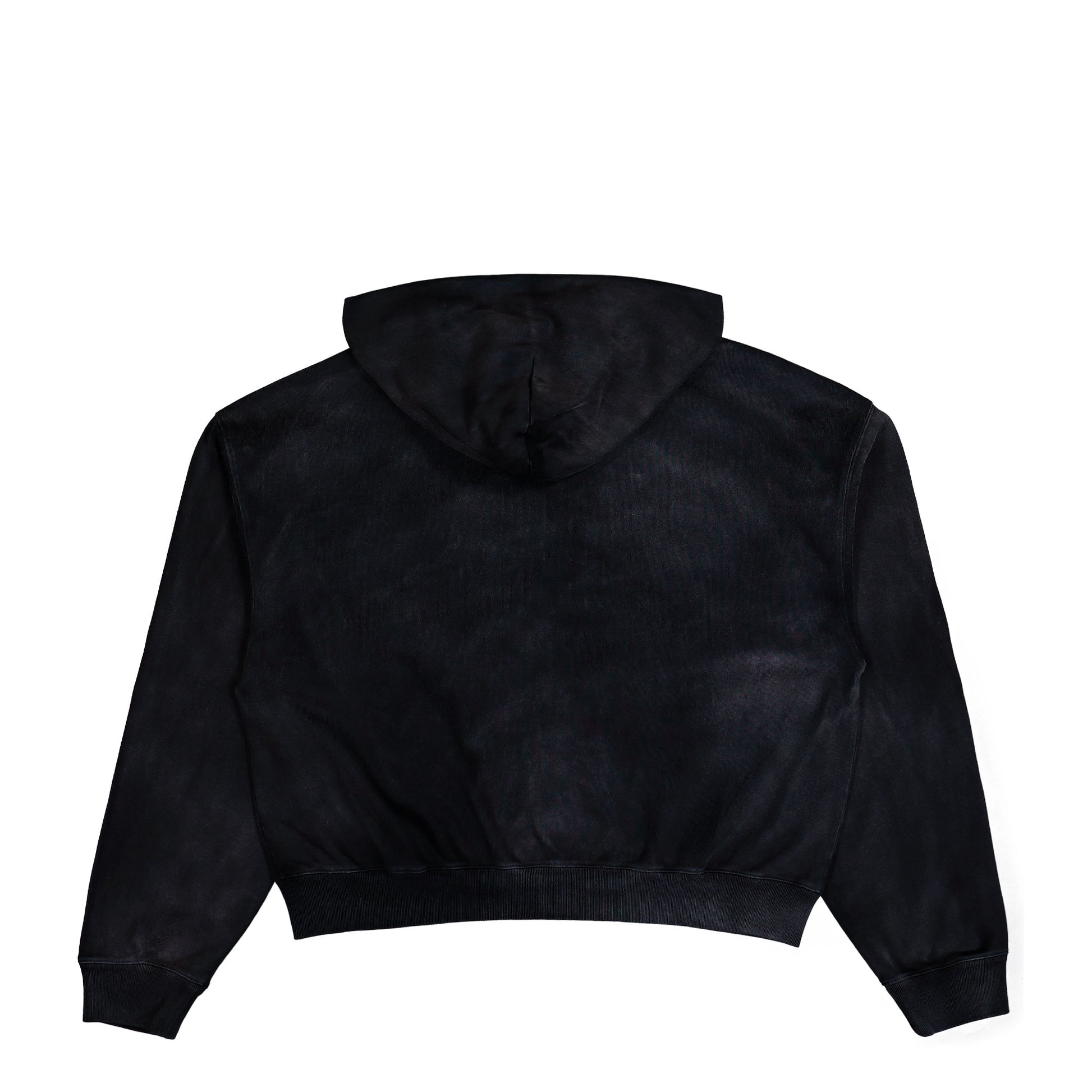 424 Academy Zip Up Hoodie Vintage Black Hoodies FFF5MF70AP JE001 999 / Vintage Black Detail View 2 | GATE
