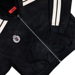 424 Academy Zip Up Hoodie Vintage Black Hoodies FFF5MF70AP JE001 999 / Vintage Black Detail View 4 | GATE
