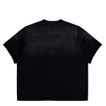 424 Academy Cropped Scallop Tee Vintage Black T-Shirts FFF5MH70AP JE001 999 / Vintage Black Detail View 2 | GATE
