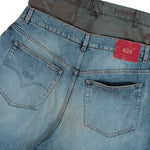 424 Big Daddy Double Short Japanese Vintage Washed Blue Shorts FFF5MT35AP TE001 502 / Japanese Vintage Washed Blue Detail View 5 | GATE
