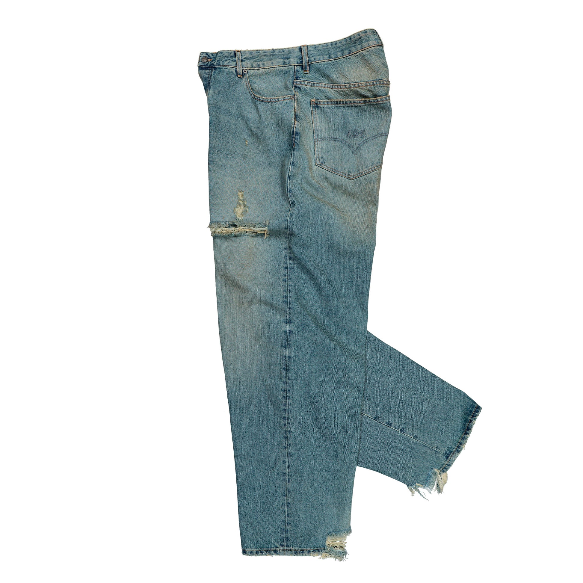 424 Big Daddy Denim Vintage Red Denim FFF5MT36AP TE001 502 / Japanese Vintage Washed Blue Detail View 3 | GATE
