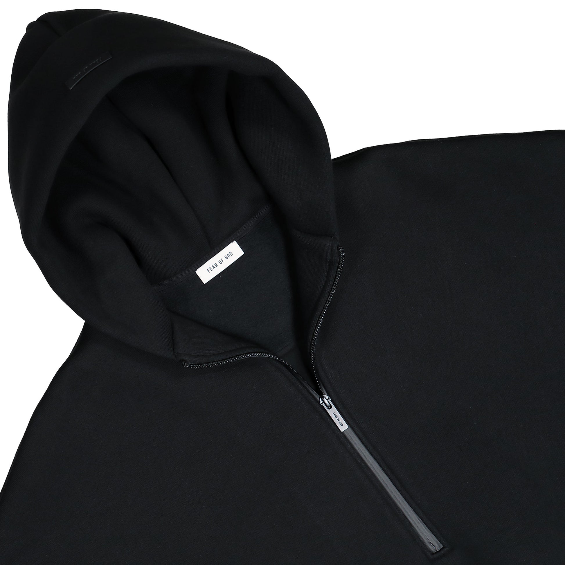 Fear Of God Athletic Halfzip Hoodie Black Hoodies FG25FW12-123FLC Detail View 3 | GATE