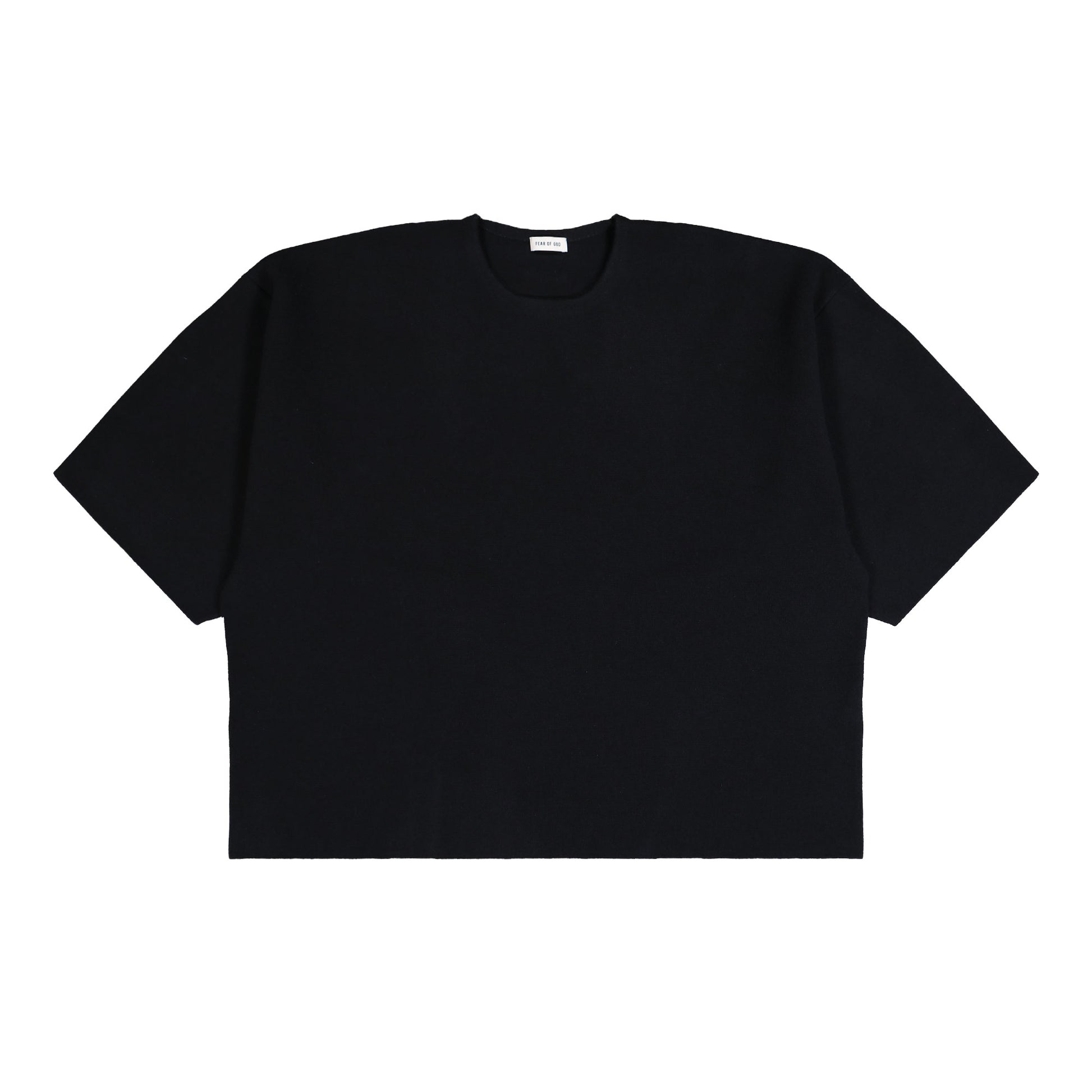 Fear Of God Milano Knit Tee Black T-Shirts FG25FW20-212LAW Detail View 1 | GATE