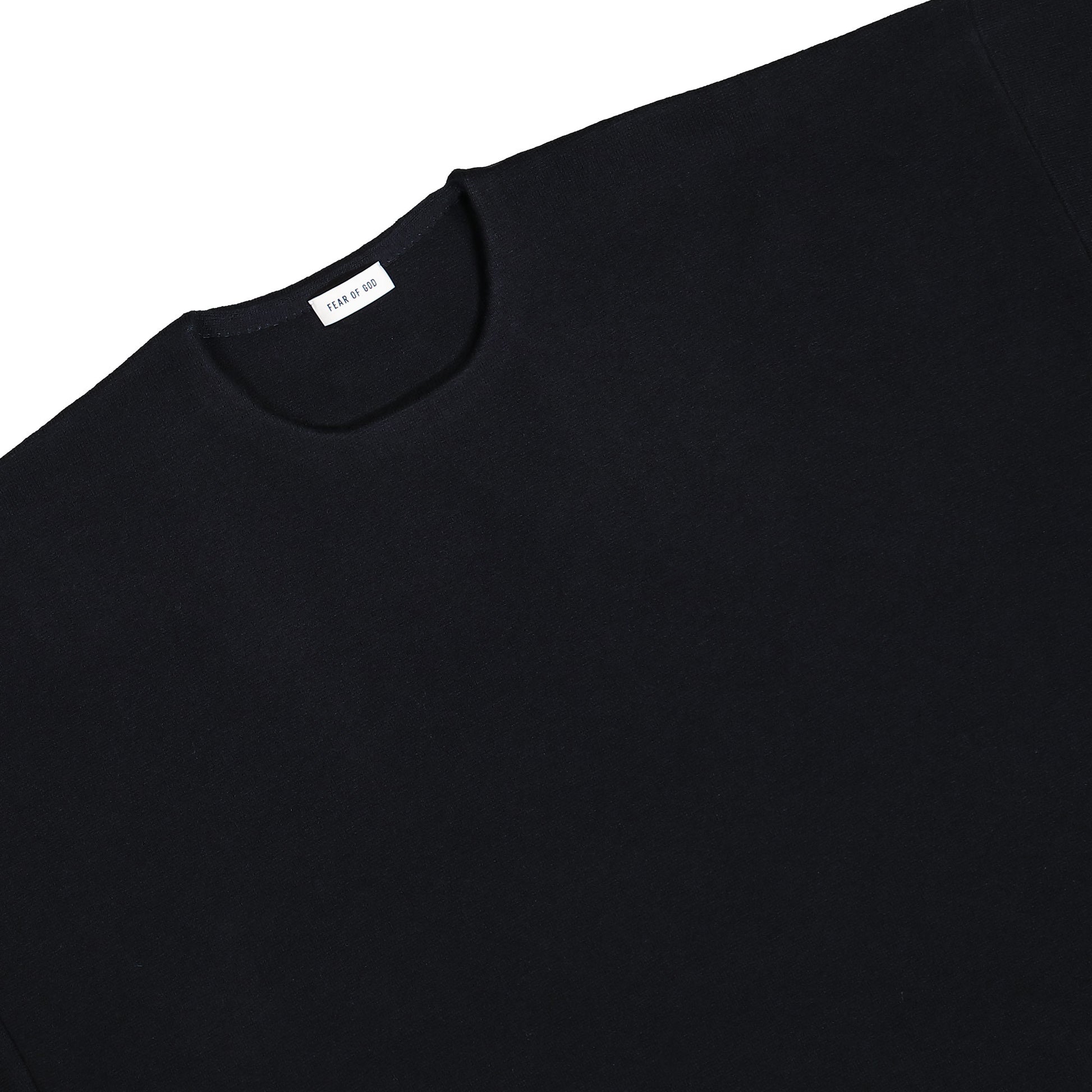 Fear Of God Milano Knit Tee Black T-Shirts FG25FW20-212LAW Detail View 3 | GATE