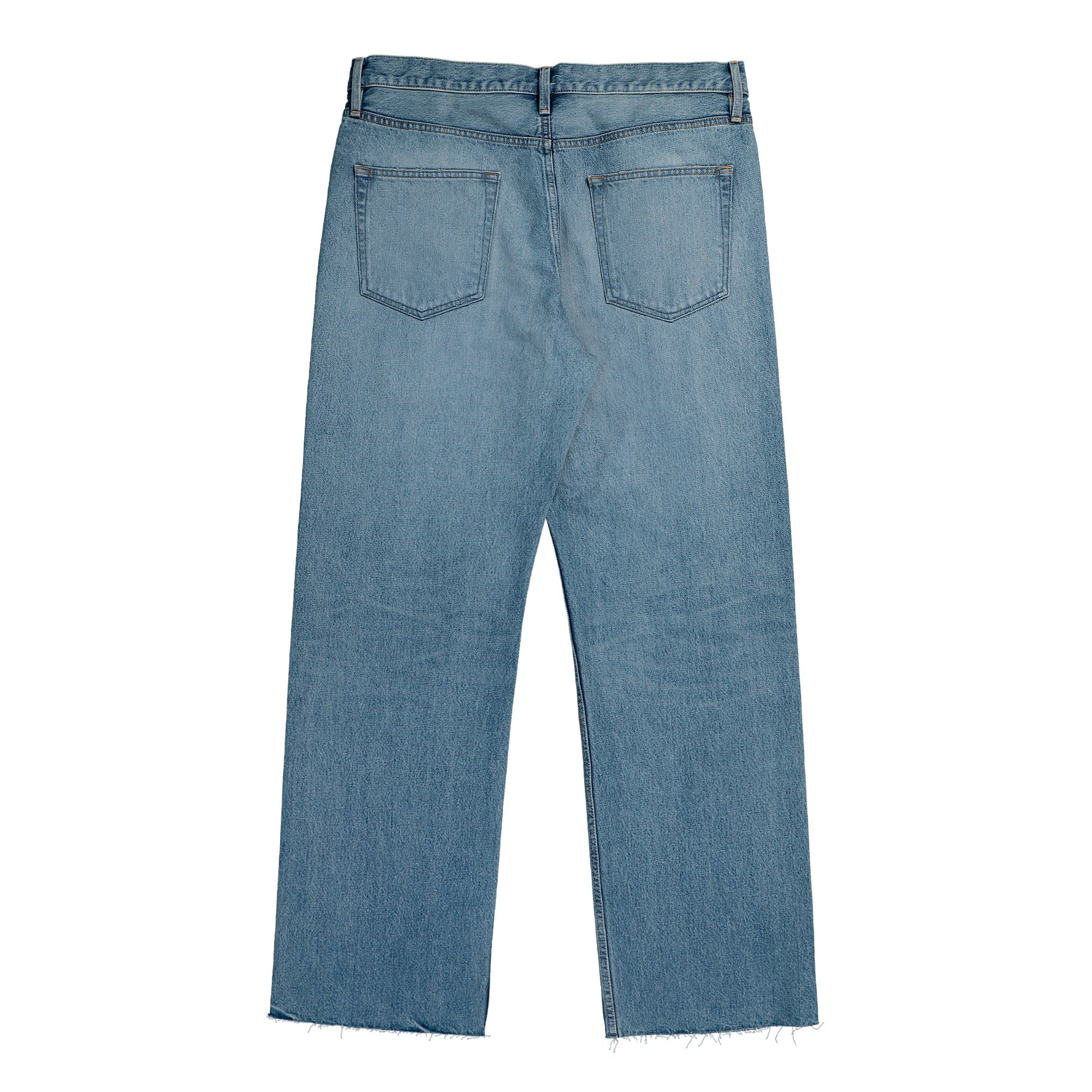 Fear Of God  Straight “Revolution“ Jeans Light Indigo Denim FG25FW45-45401KDNM Close-up | Overkill
