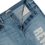 Fear Of God  Straight “Revolution“ Jeans Light Indigo Denim FG25FW45-45401KDNM Detail View 1 | Overkill
