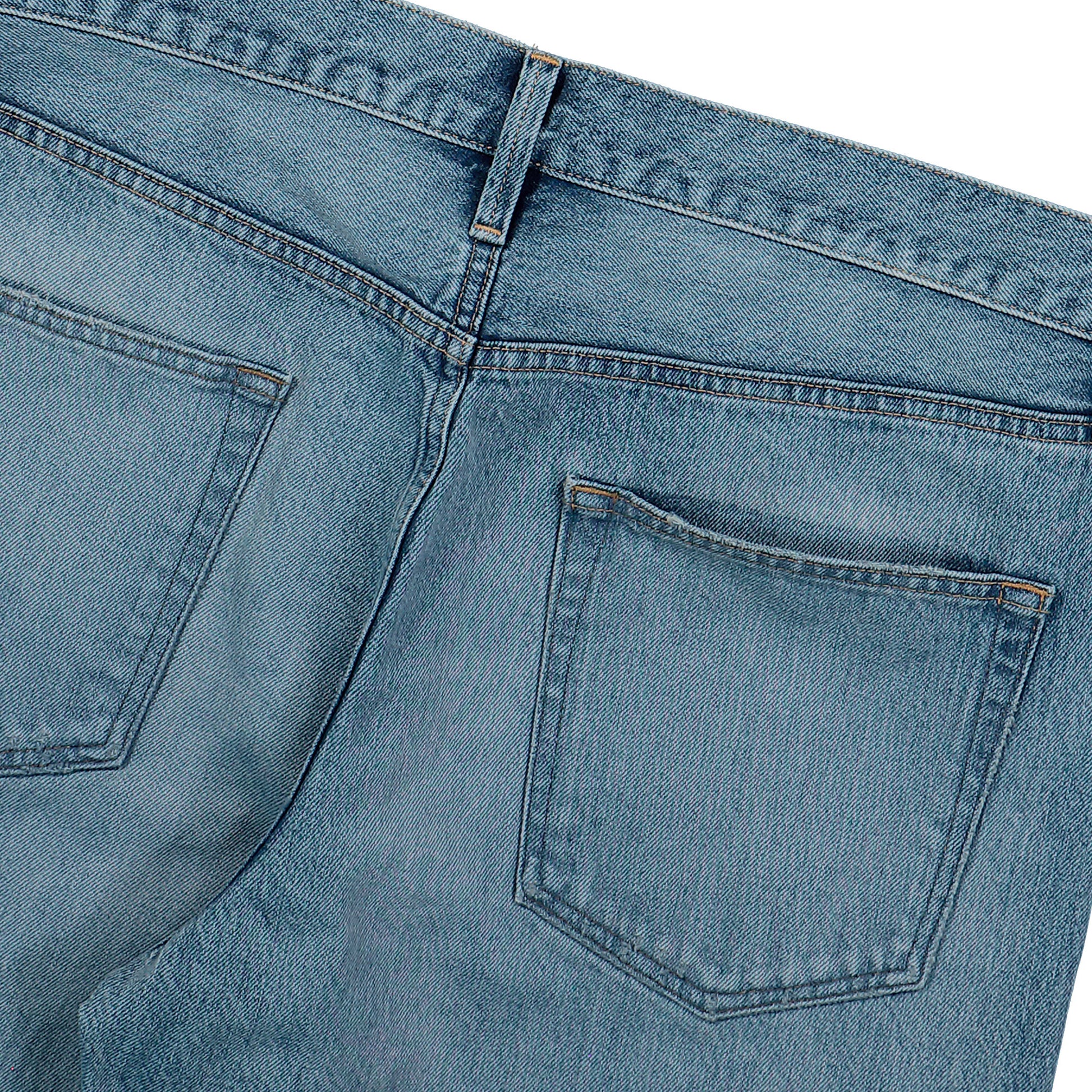 Fear Of God  Straight “Revolution“ Jeans Light Indigo Denim FG25FW45-45401KDNM Detail View 2 | Overkill
