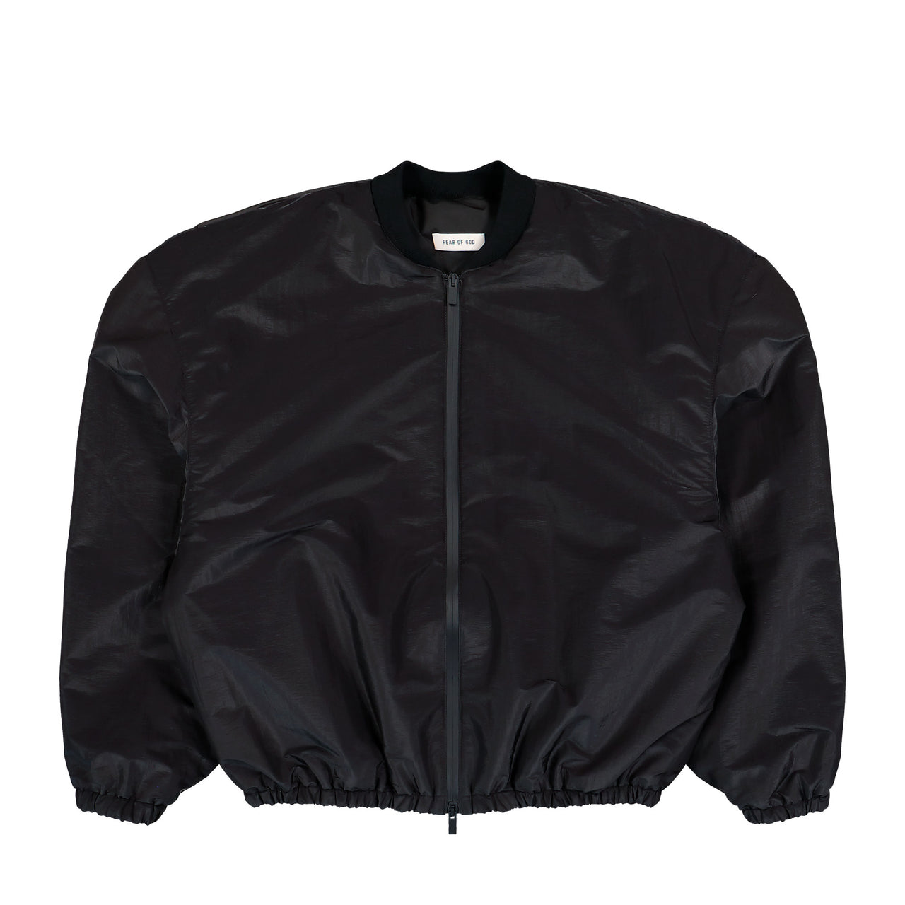 Fear Of God Padded Bomber Jacket Off Black Hoodie FG9M32-326TPN Detail View 1 | GATE
