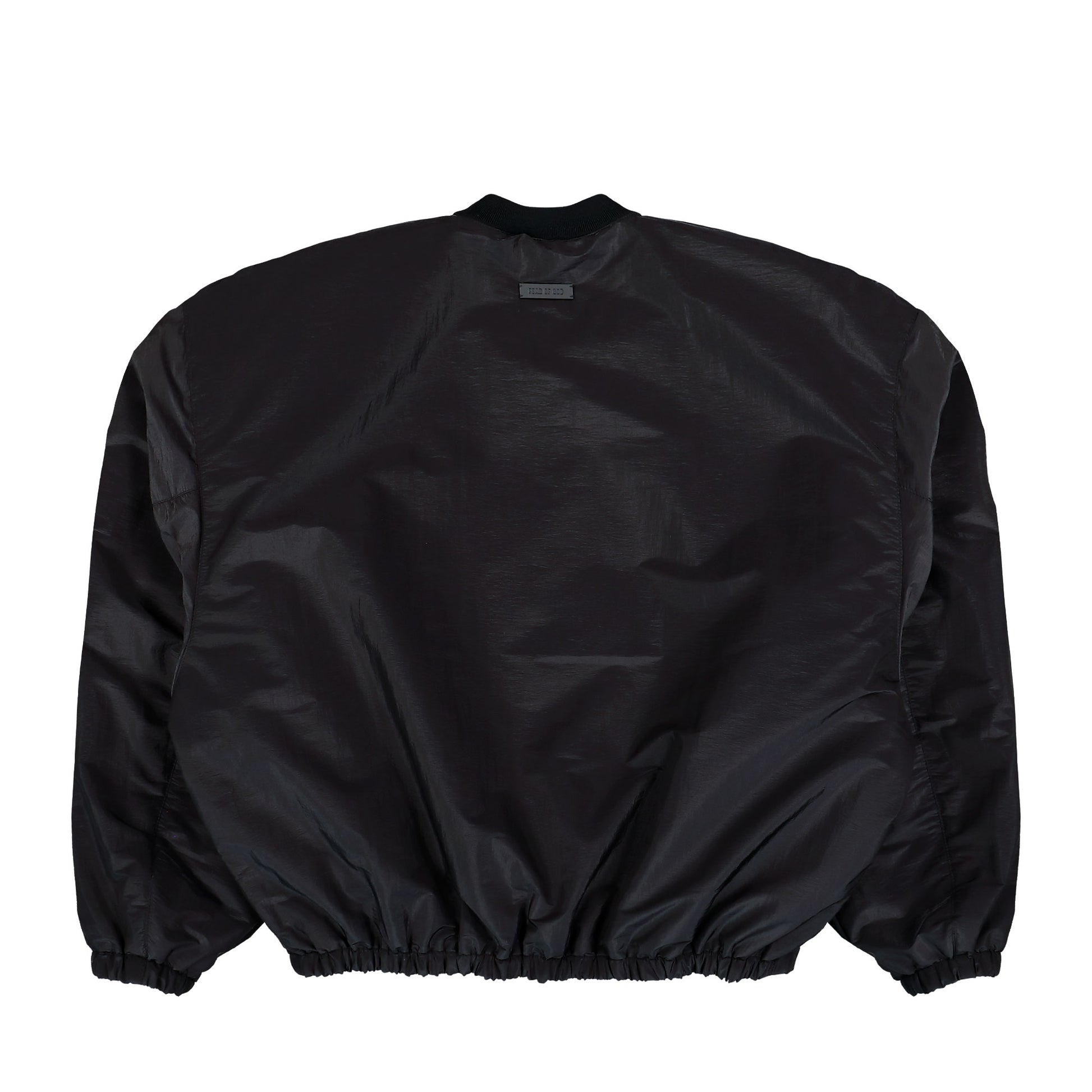 Fear Of God Padded Bomber Jacket Off Black Hoodie FG9M32-326TPN Detail View 2 | GATE
