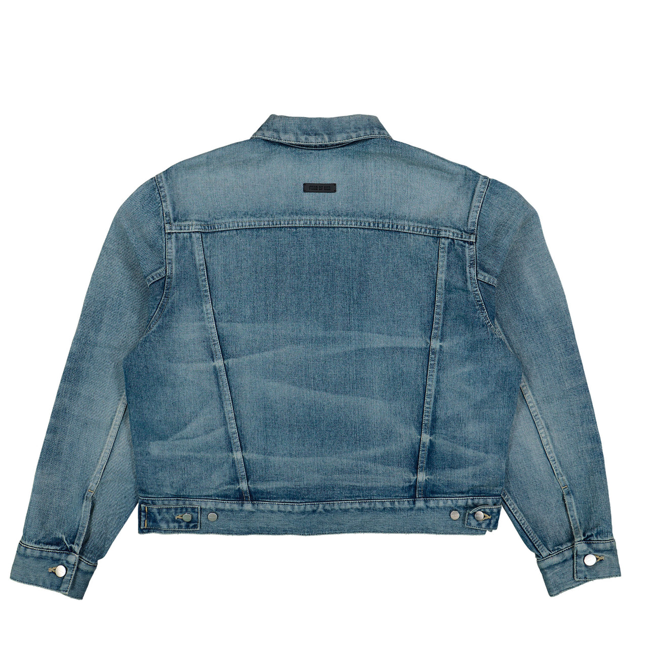 Fear Of God Classic Trucker Jacket Vintage Indigo Jacket FG9M42-9909DNMSEL Detail View 1 | GATE

