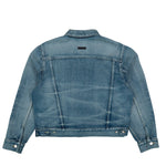 Fear Of God Classic Trucker Jacket Vintage Indigo Jacket FG9M42-9909DNMSEL Detail View 2 | GATE
