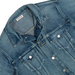 Fear Of God Classic Trucker Jacket Vintage Indigo Jacket FG9M42-9909DNMSEL Detail View 3 | GATE
