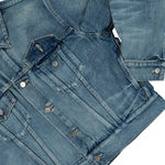 Fear Of God Classic Trucker Jacket Vintage Indigo Jacket FG9M42-9909DNMSEL Detail View 4 | GATE
