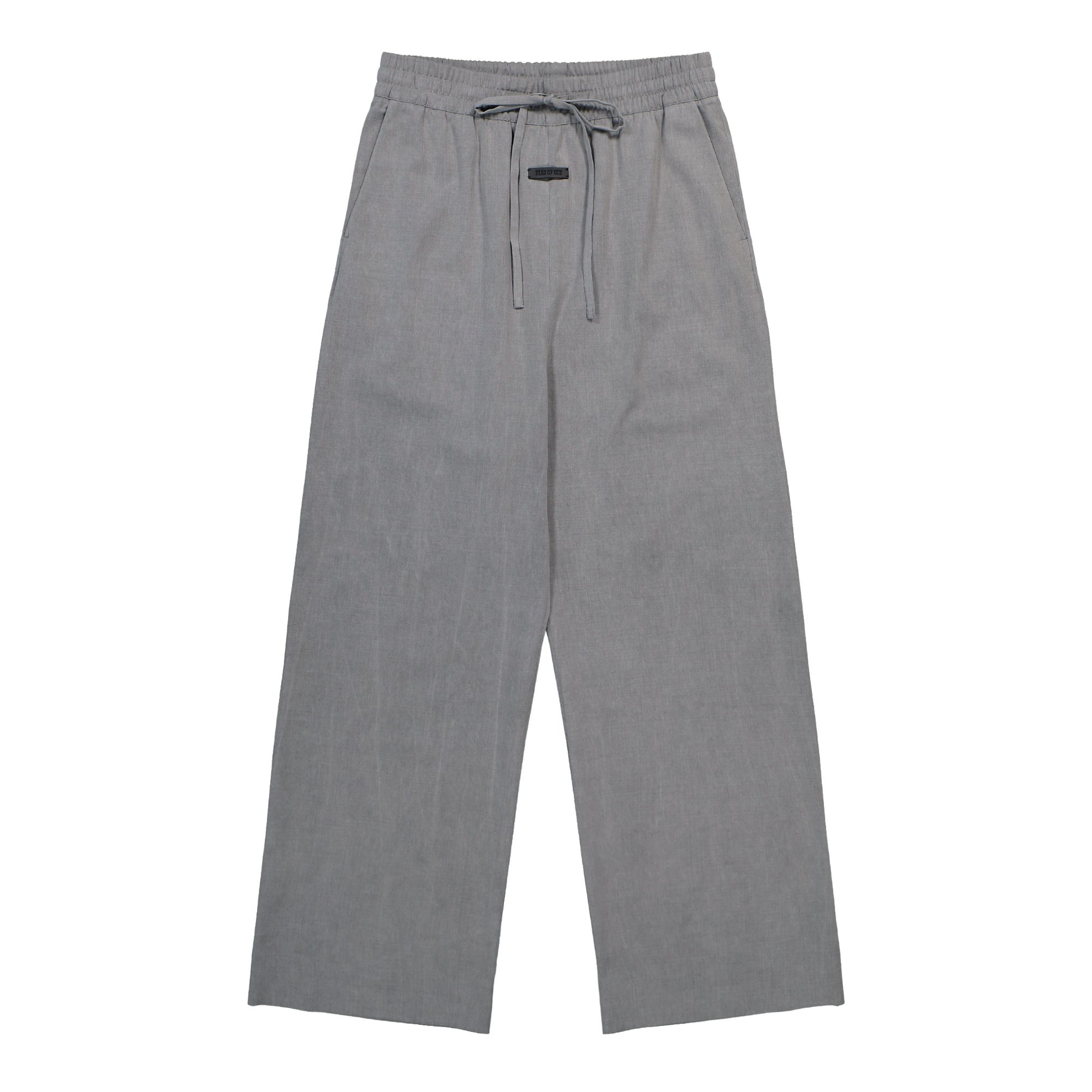 Fear Of God Wid Leg Drawstring Pants Metallic Grey Pants FG9M65-652PDVW Detail View 1 | GATE

