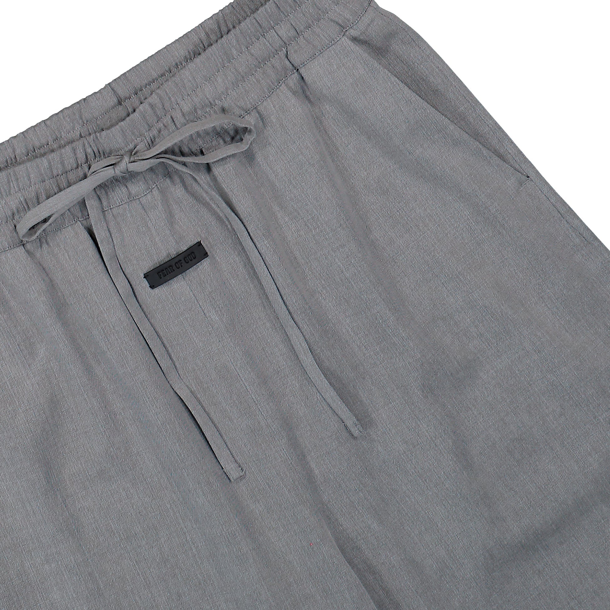 Fear Of God Wid Leg Drawstring Pants Metallic Grey Pants FG9M65-652PDVW Detail View 4 | GATE
