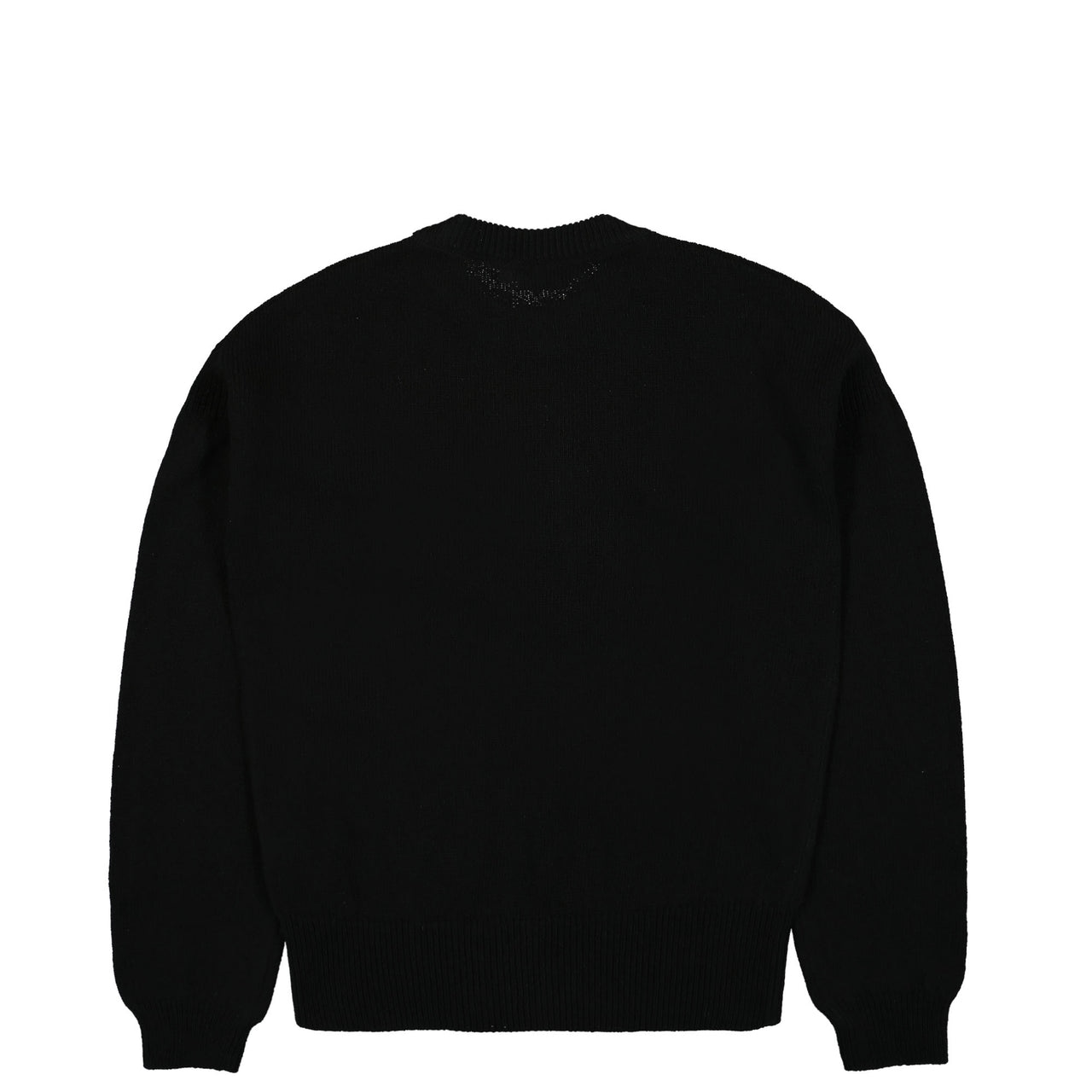 Logo Intarsia Shetland Wool Roundneck Sweater