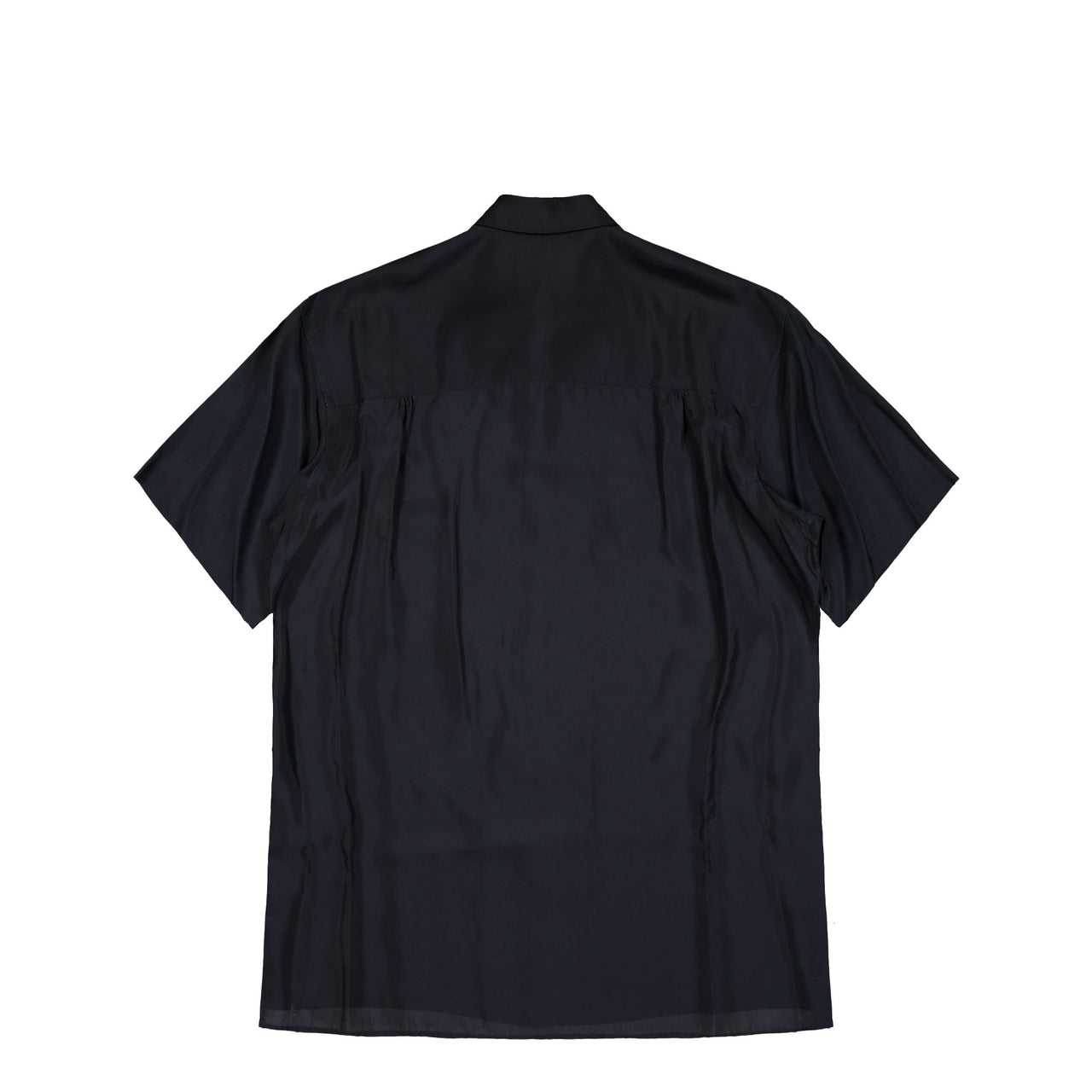 Yohji Yamamoto Homme Big Half Sleeve Shirt Black Shirts HK-B10-200-1 Detail View 1 | GATE
