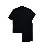 Yohji Yamamoto Homme Gabardine Long Cape Jacket Black Jackets HK-J55-100-2 Detail View 2 | GATE