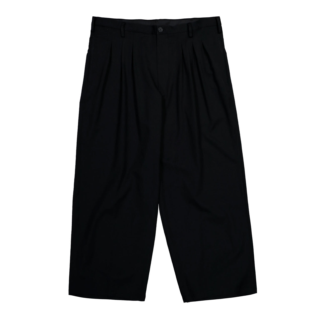 Yohji Yamamoto Homme 12 Tucks Pants Black Pants HK-P06-100-2 Detail View 1 | GATE