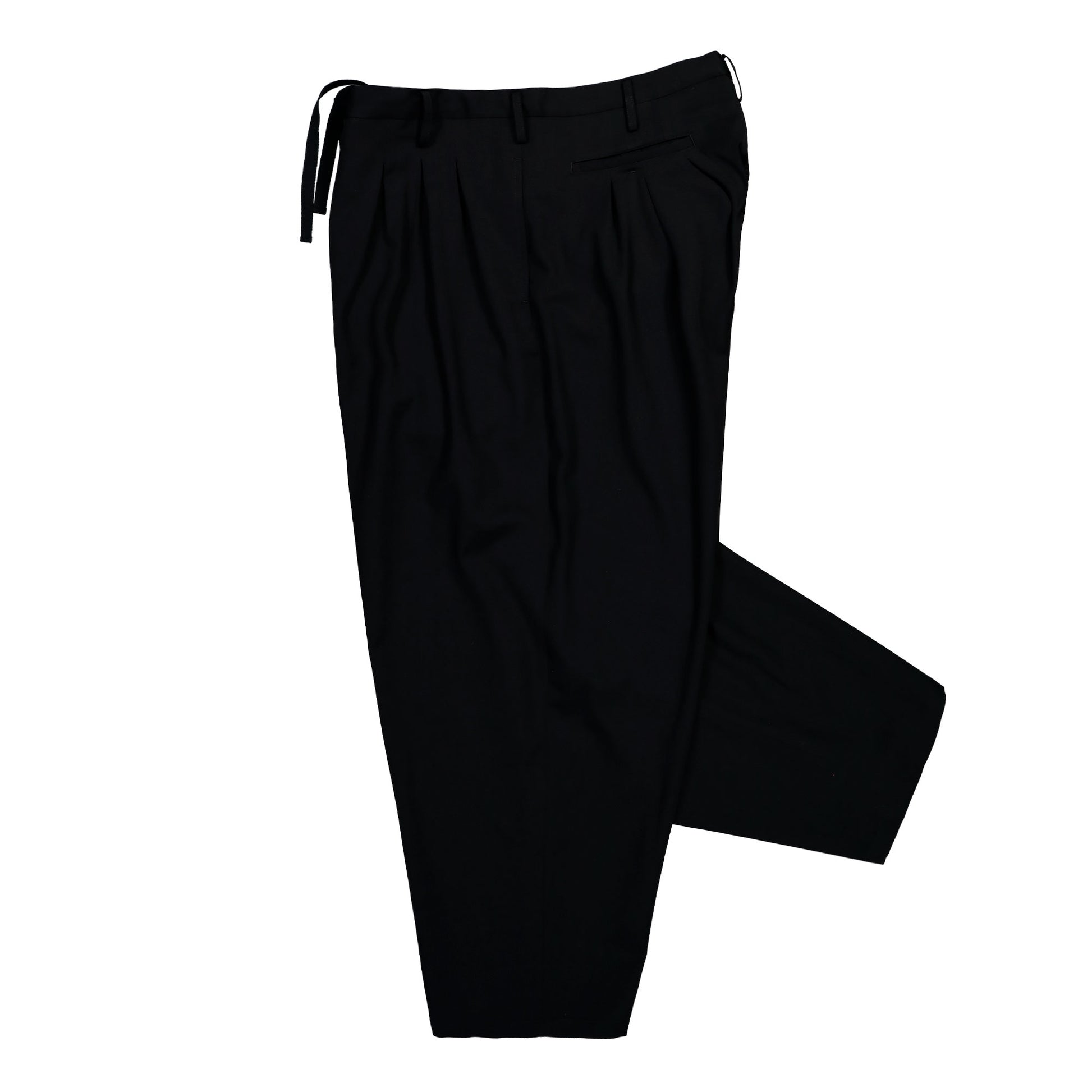 Yohji Yamamoto Homme 12 Tucks Pants Black Pants HK-P06-100-2 Detail View 3 | GATE