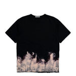 Yohji Yamamoto Homme Round Neck Short Sleeve Tee Black T-Shirts HK-T12-082-1 Detail View 1 | GATE