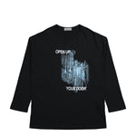 Yohji Yamamoto Homme Gusset Long SLV PT Black Longsleeves HK-T91-987-1 Detail View 1 | GATE
