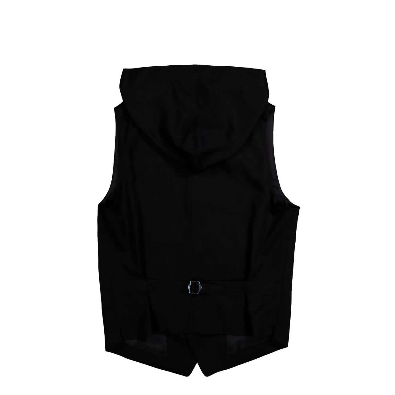 Yohji Yamamoto Homme Hooded Vest Black Vests HK-V01-240-1 Detail View 1 | GATE