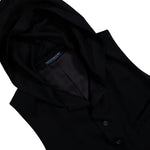 Yohji Yamamoto Homme Hooded Vest Black Vests HK-V01-240-1 Detail View 3 | GATE