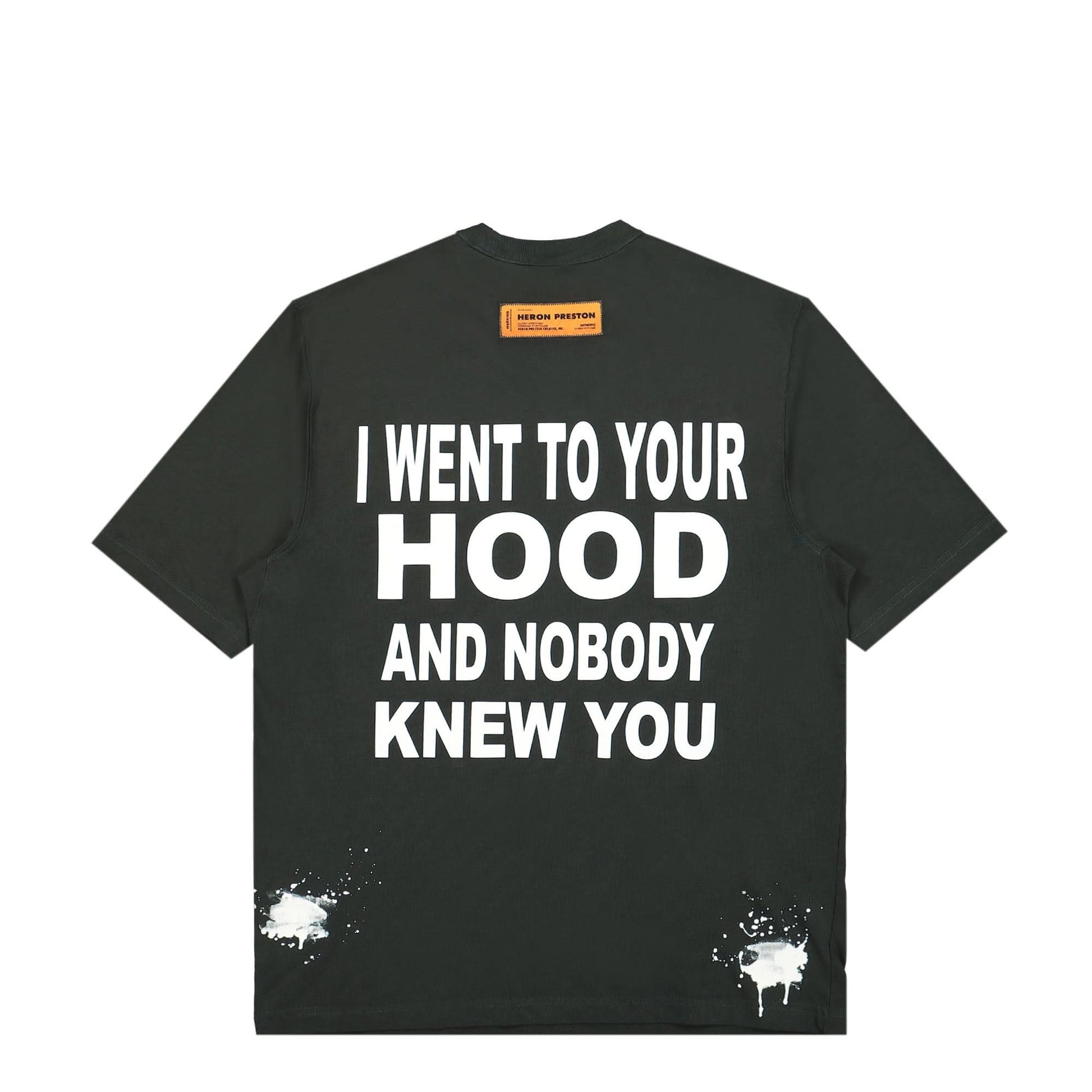 Heron Preston Nobody Globe SS Tee Black Detail view 2 | Gate