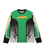 Heron Preston Dry Fit LS Tee Green,Black Detail view 1 | Gate