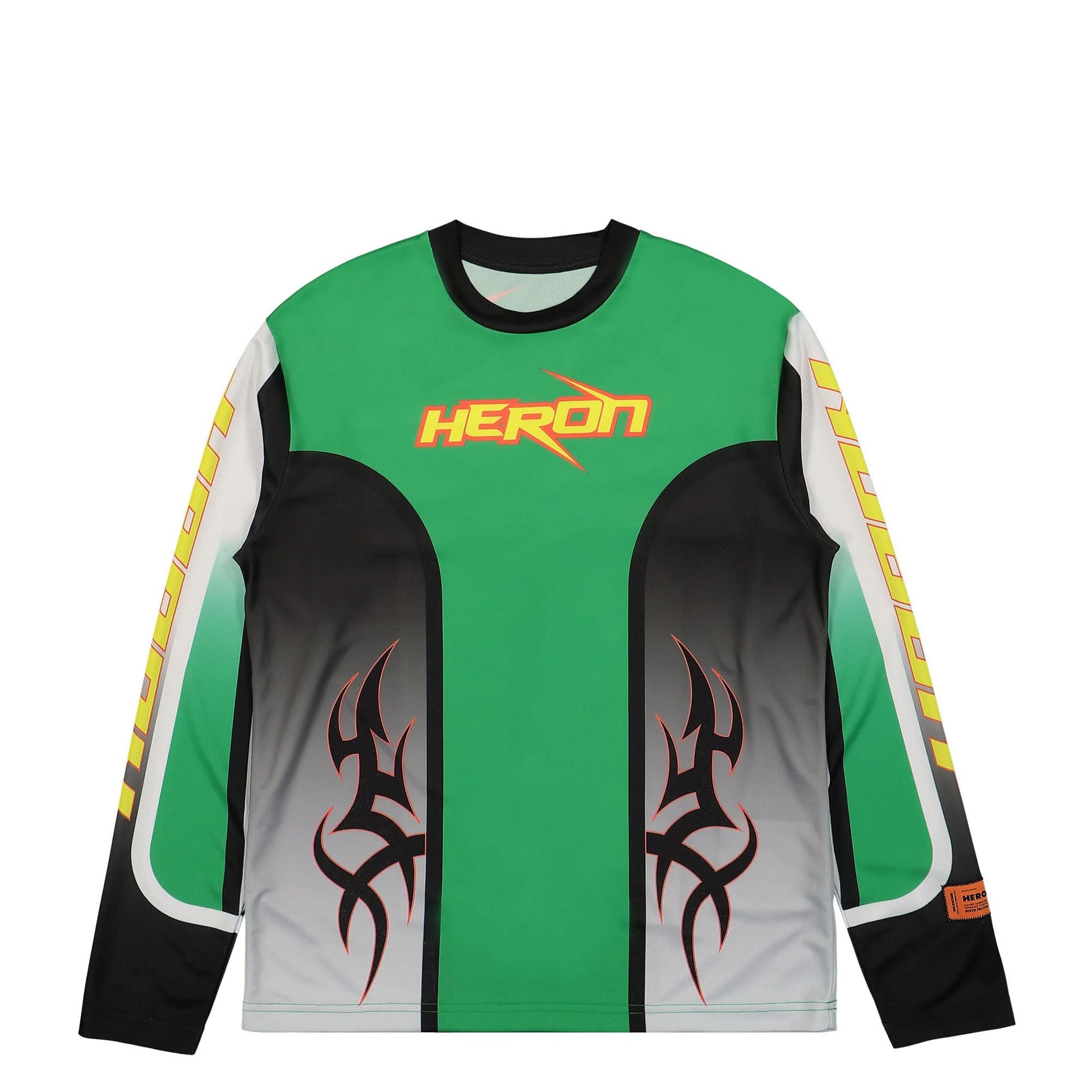 Heron Preston Dry Fit LS Tee Green,Black Detail view 1 | Gate