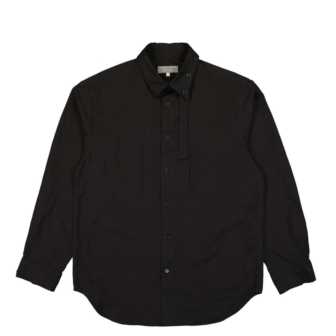 J-Chain Stitch String Collar Shirt