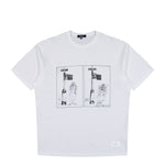 Comme Des Garçons Homme T-Shirt White x Black A Pattern T-Shirt HP-T009-051-1 / White x Black A Pattern | Overkill
