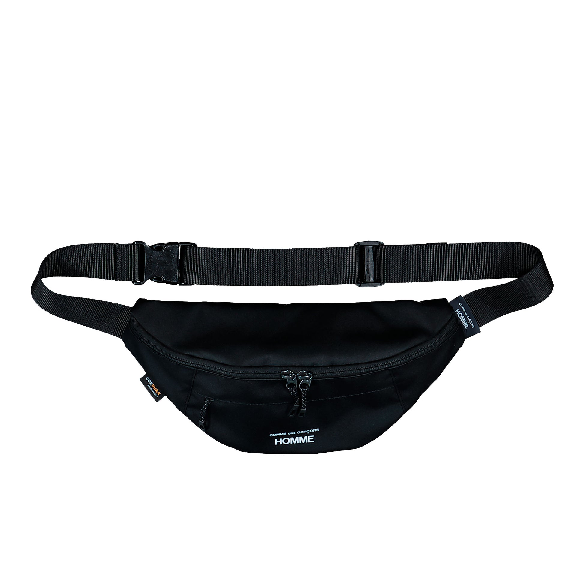Comme des Garçons HOMME Cordura Waist Bag Black Waist Bag HQ-K291-051 Detail View 1 | GATE
