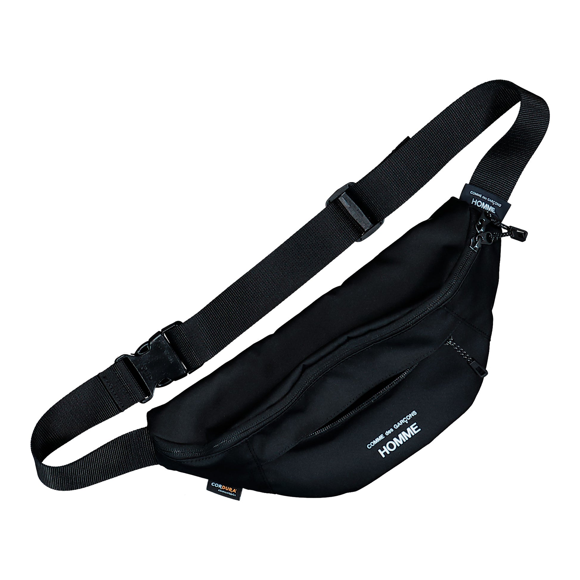 Comme des Garçons HOMME Cordura Waist Bag Black Waist Bag HQ-K291-051 Detail View 3 | GATE
