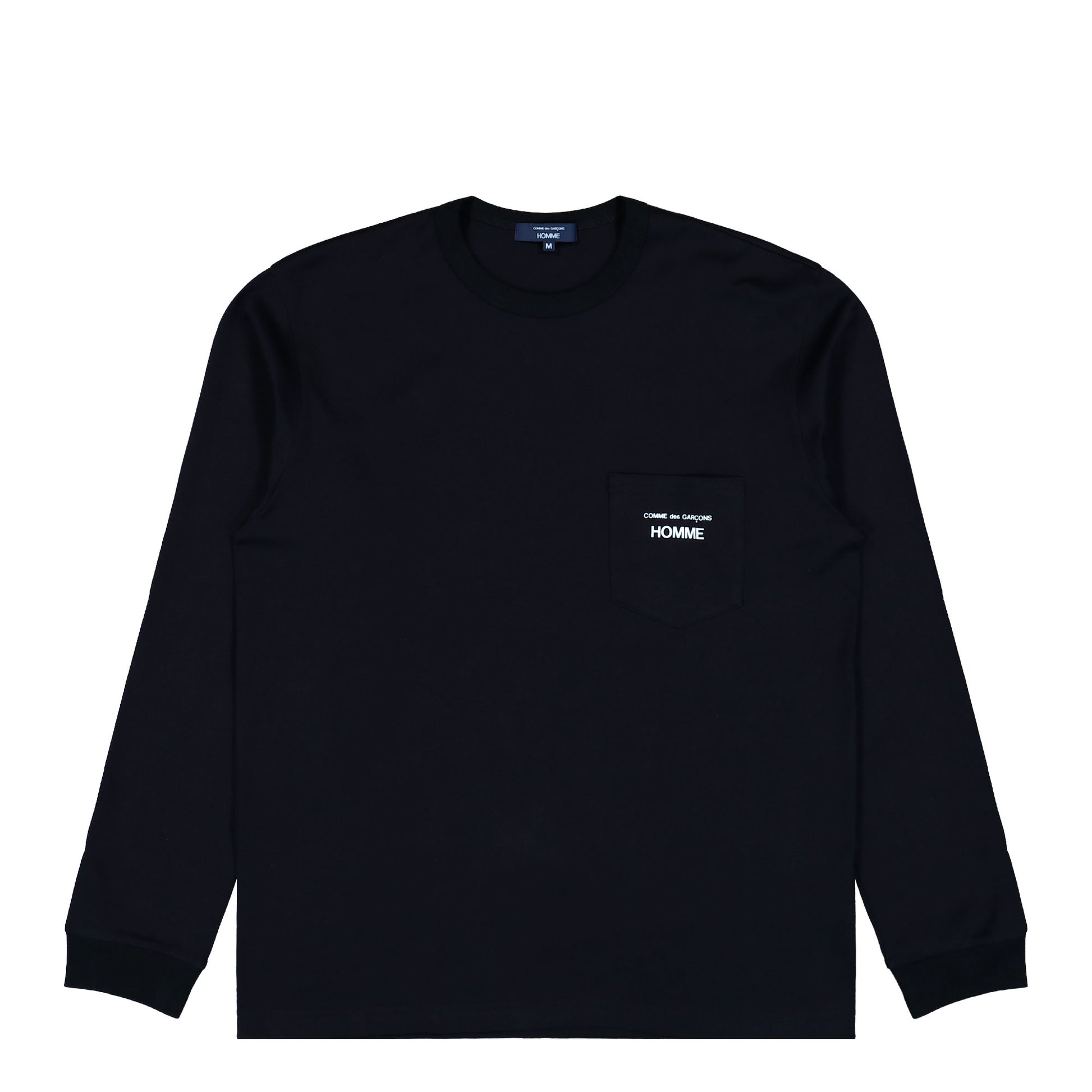 Comme des Garçons HOMME Longsleeve T-Shirt Black Longsleeve HQ-T102-051 Detail View 1 | GATE
