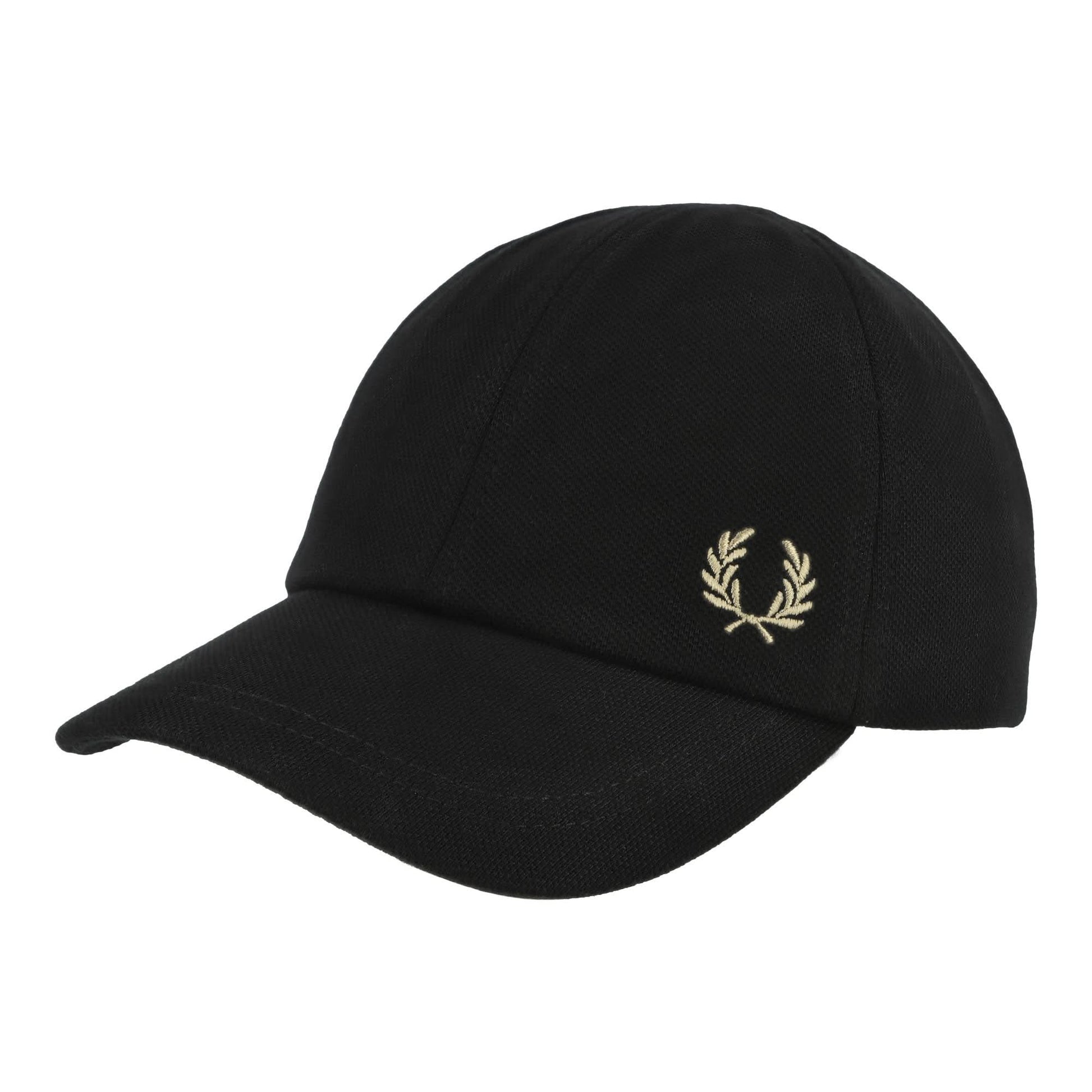 Fred Perry Pique Classic Cap Black Detail view 1 | Gate