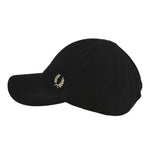 Fred Perry Pique Classic Cap Black Detail view 2 | Gate
