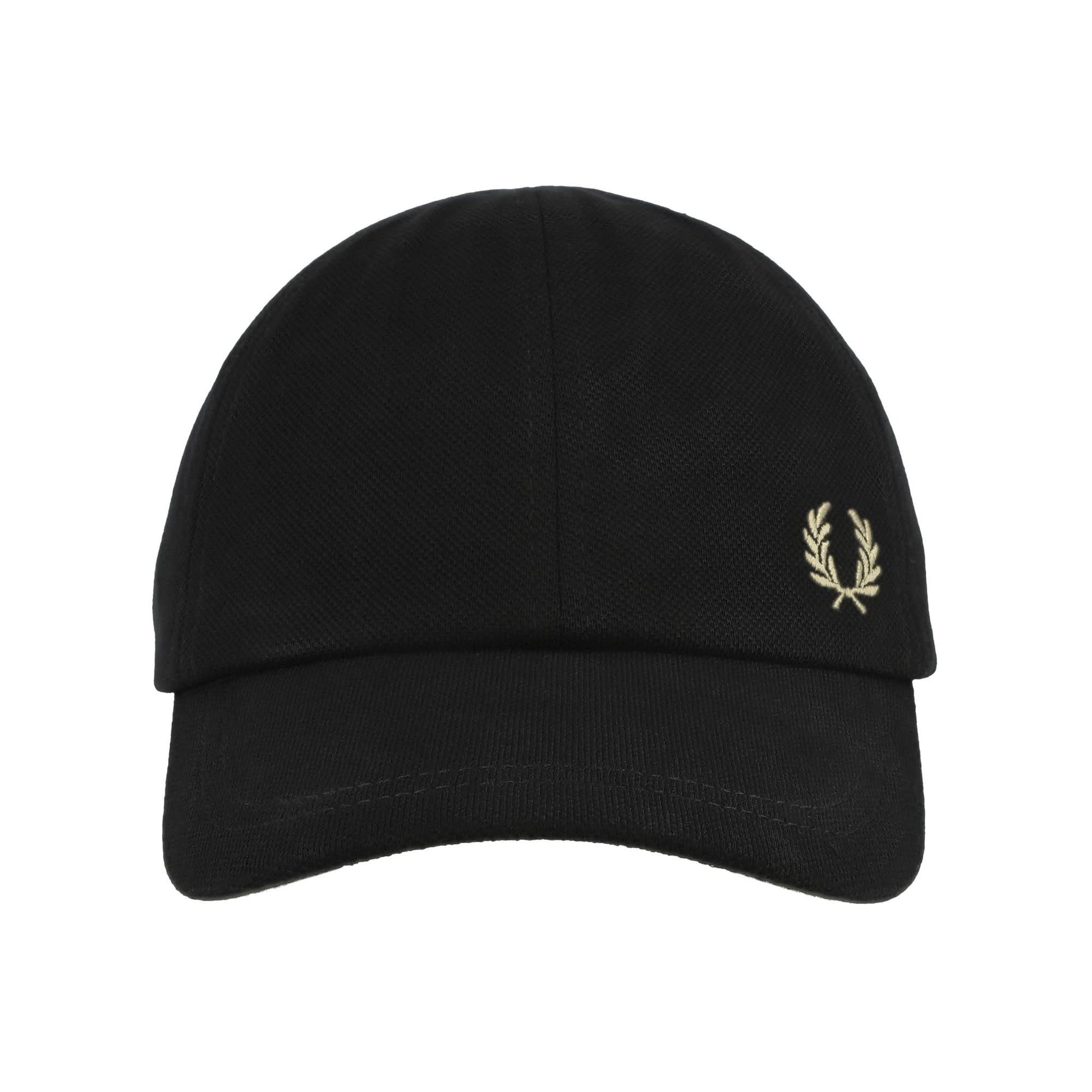 Fred Perry Pique Classic Cap Black Detail view 4 | Gate