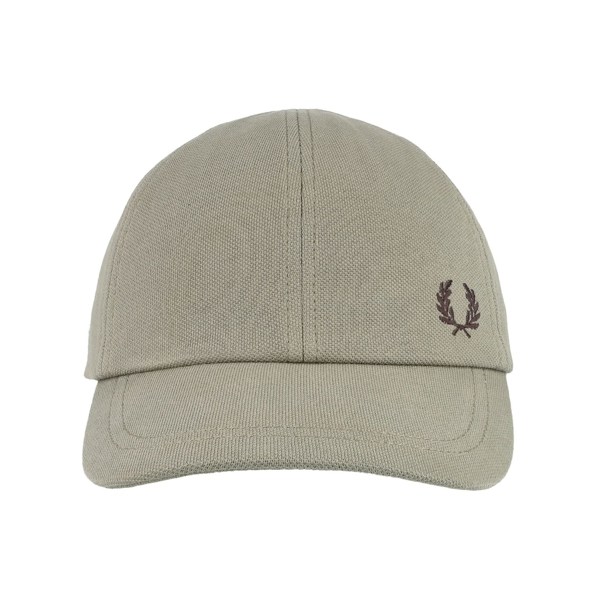 Fred Perry Pique Classic Cap Grey Detail view 4 | Gate