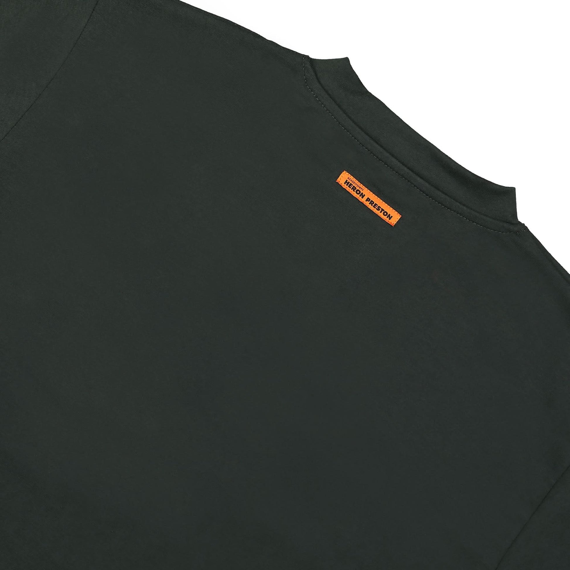 Heron Preston HP Flaming Lace-Up SS Tee Black Detail view 4 | Gate