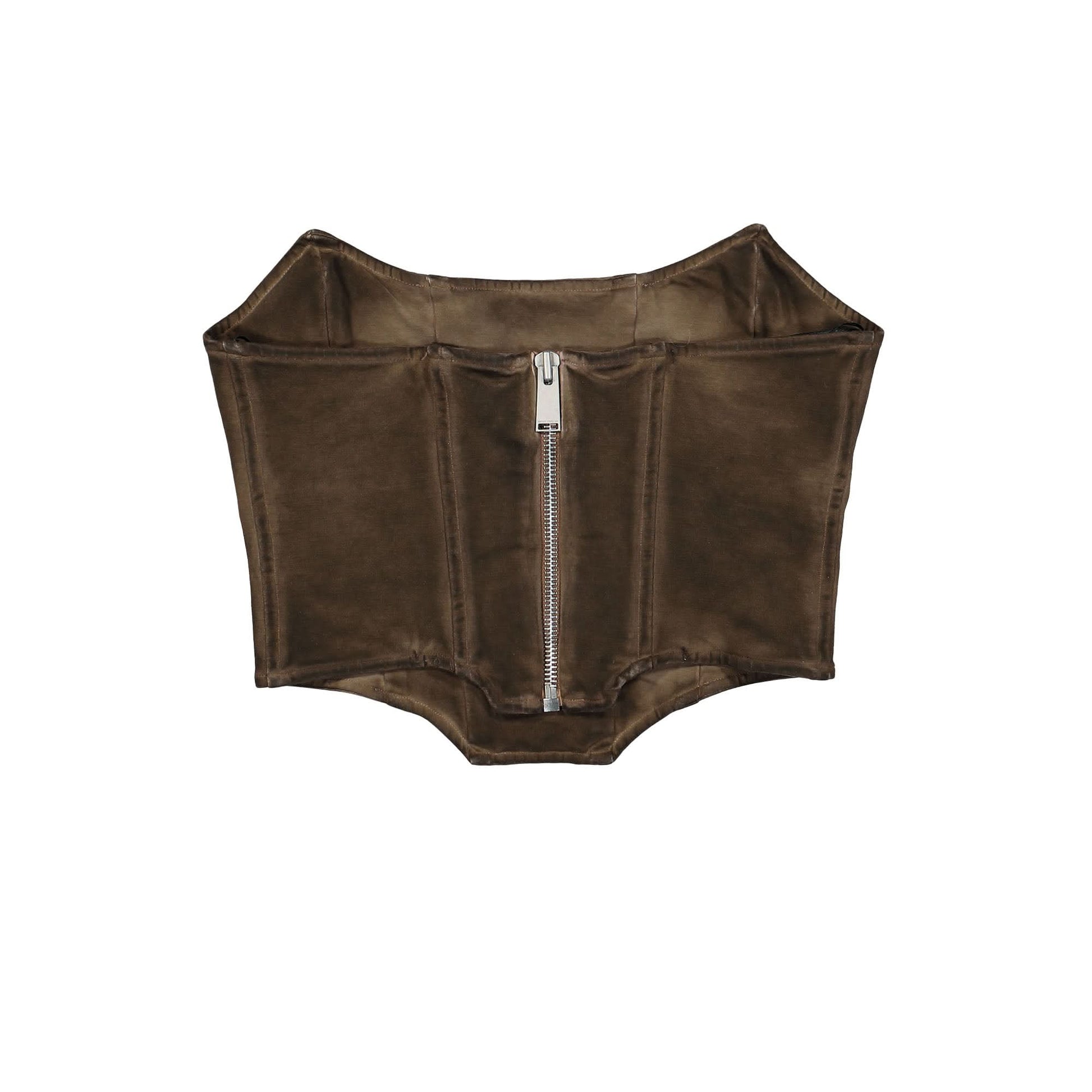 Heron Preston Washed Jersey Corset Brown Detail view 2 | Gate