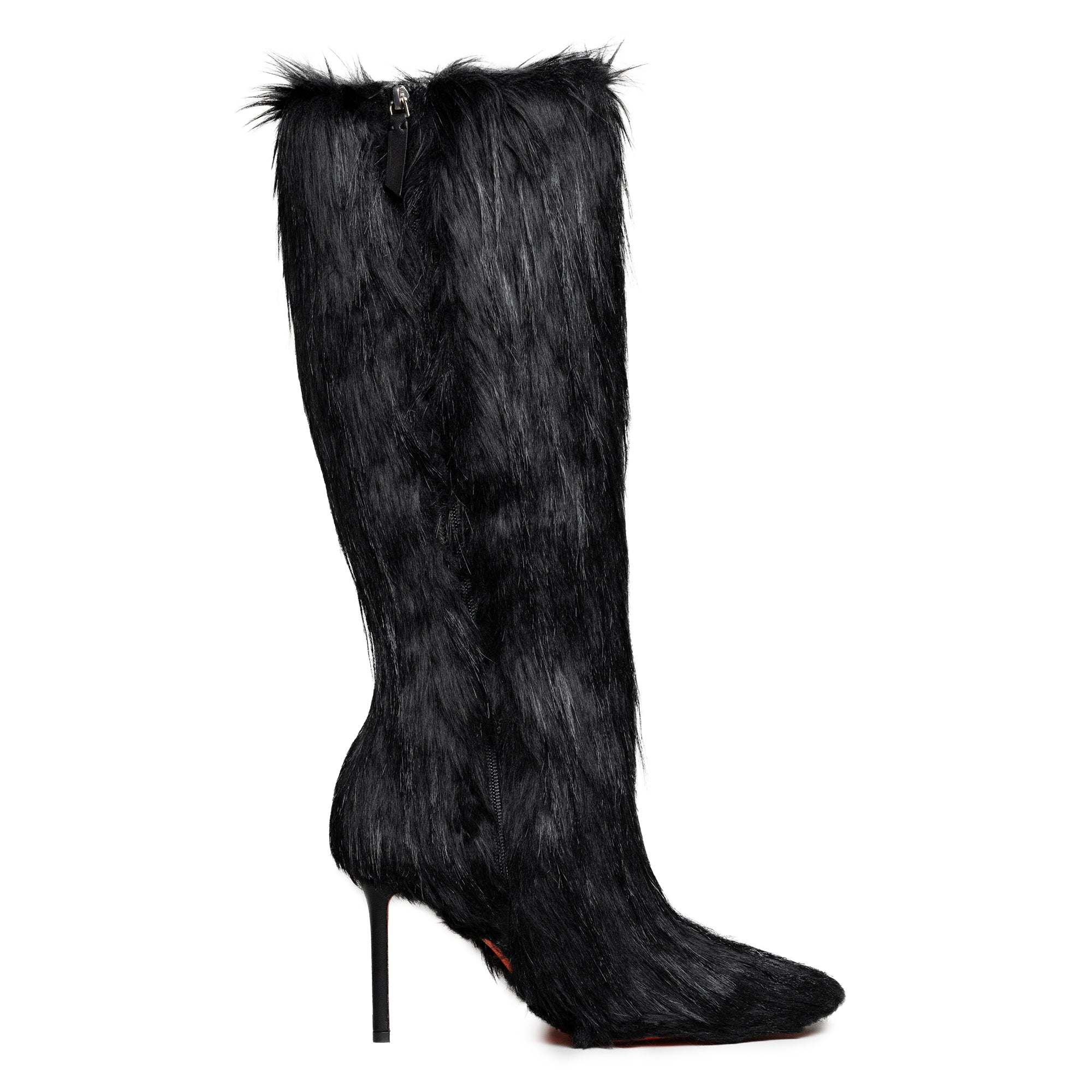 Fur hotsell stiletto boots